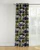 Multi blue colored floral readymade curtain different size color having polyester fabric